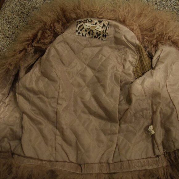 Women's if it wear me - Tan, Suede & Fur Sweater - Small - Picture 5 of 5